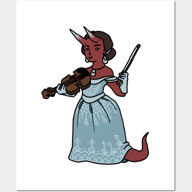 Tiefling Bard Wall Art by NathanBenich